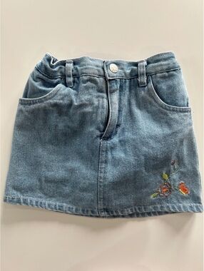 vintage baby togs denim skort